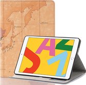 Voor iPad 10.2 / 10.5 Kaarttextuur Horizontale Flip Leren Case met Houder & Kaartsleuven & Portemonnee, Willekeurige Textuur Levering (Bronw)
