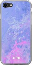 6F hoesje - geschikt voor iPhone 8 - Transparant TPU Case - Purple and Pink Water #ffffff