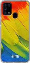 Samsung Galaxy M31 Hoesje Transparant TPU Case - Macaw Hues #ffffff