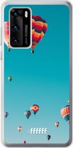 Huawei P40 Hoesje Transparant TPU Case - Air Balloons #ffffff