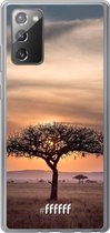 Samsung Galaxy Note 20 Hoesje Transparant TPU Case - Tanzania #ffffff