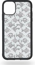 Funky blue fish Telefoonhoesje - Apple iPhone 11