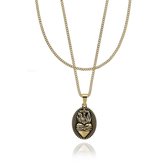 Croyez Jewelry | Sacred Heart Gold Layerup | Curb / 75cm / 75cm
