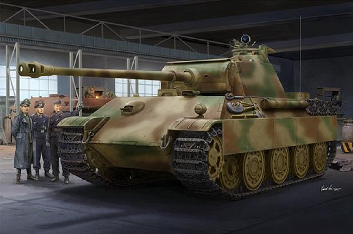 Trumpeter Modelbouwpakket Militaire voertuigen - 00929 German Sd.Kfz.171 Panther Ausf.G-Late Version Plastic - 1:16 - Modelbouw