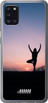 Samsung Galaxy A31 Hoesje Transparant TPU Case - Vriksasana #ffffff