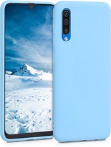 kwmobile telefoonhoesje geschikt voor Samsung Galaxy A50 - Hoesje voor smartphone - Back cover in duifblauw