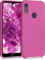 kwmobile telefoonhoesje voor Huawei Y6s (2019) - Hoesje met siliconen coating - Smartphone case in karmijnroze