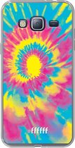 Samsung Galaxy J3 (2016) Hoesje Transparant TPU Case - Psychedelic Tie Dye #ffffff