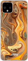 Google Pixel 4 Hoesje Transparant TPU Case - Brownie Caramel #ffffff