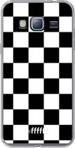 Samsung Galaxy J3 (2016) Hoesje Transparant TPU Case - Checkered Chique #ffffff