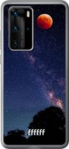 Huawei P40 Pro Hoesje Transparant TPU Case - Full Moon #ffffff