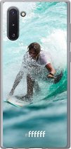 Samsung Galaxy Note 10 Hoesje Transparant TPU Case - Boy Surfing #ffffff