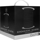 Ouch - Bondage Rope - 100 Meters - Black - Bondage Toys