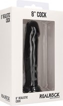 Realistic Cock - 8" - Black - Realistic Dildos