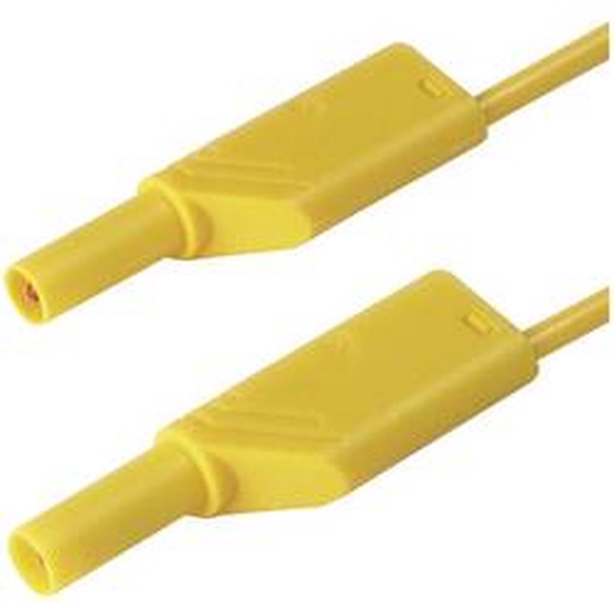 SKS Hirschmann MLS SIL WS 50/1 Veiligheidsmeetsnoer Banaanstekker 4 mm Banaanstekker 4 mm 0.50 m Geel 1 stuk(s)