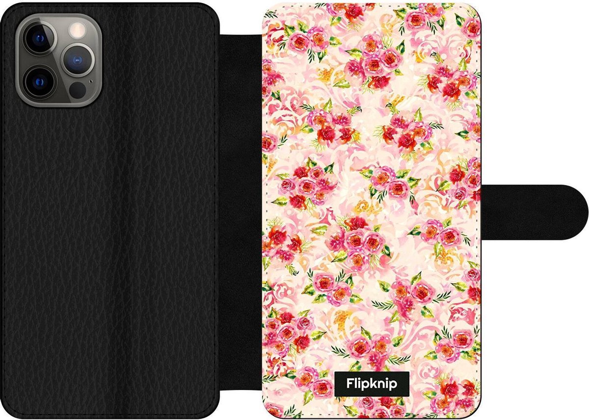 Wallet case - geschikt voor iPhone 12 - Floral N°5