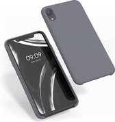 kwmobile telefoonhoesje geschikt voor Apple iPhone XR - Hoesje met siliconen coating - Smartphone case in steengrijs
