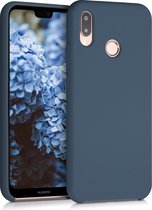 kwmobile telefoonhoesje voor Huawei P20 Lite - Hoesje met siliconen coating - Smartphone case in leisteen