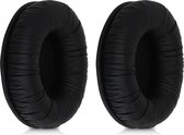 kwmobile 2x oorkussens compatibel met Sennheiser PX200 / PX100 - Earpads voor koptelefoon in zwart