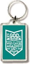 Sleutelhanger - if God is for us - Bijbel - Christelijk - Majestic Ally - 1 stuk