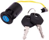 Contactslot met kleine 2 polige stekker voor elektrische kinderauto - kindermotor - kinderquad - kindertractor - accuvoertuig