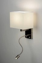 Lumidora Wandlamp 71770 - Ingebouwd LED - 1.0 Watt - 90 Lumen - 2700 Kelvin - Wit - Stof