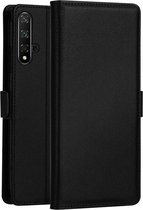 DZGOGO MILO-serie PC + PU horizontale flip lederen case voor Huawei Honor 20, met houder en kaartsleuf en portemonnee (zwart)