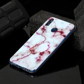 Voor Huawei Honor 8X Marble Pattern Soft TPU beschermhoes (rood)