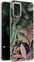 iMoshion Design voor de Samsung Galaxy A02s hoesje - Jungle - Groen / Roze