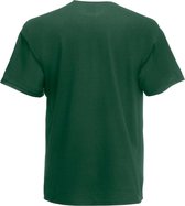 Set van 2x stuks basic donker groene t-shirt voor heren - voordelige 100% katoen shirts - Regular fit, maat: XL (42/54)