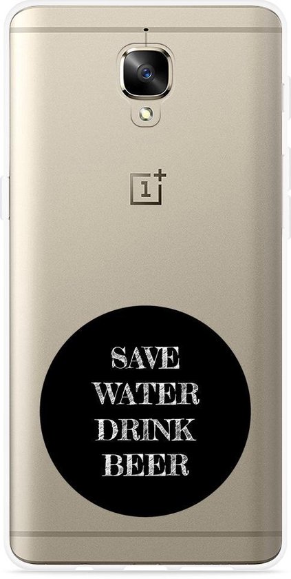 afbreken kook een maaltijd Gedateerd OnePlus 3 / OnePlus 3T Hoesje Save Water - Designed by Cazy | bol.com