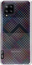 Casetastic Samsung Galaxy A42 (2020) 5G Hoesje - Softcover Hoesje met Design - Rainbow Squares Print