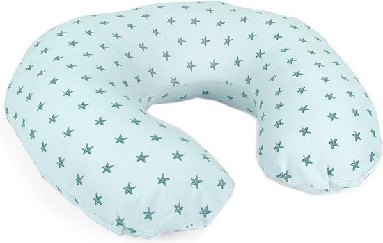  - Interbaby Voedingskussen Ster Junior 65 X 65 Cm Katoen Groen