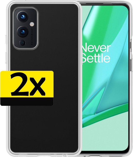 Etui OnePlus 9 Siliconen Transparent - Etui OnePlus 9 - Etui OnePlus 9 Transparent - 2 Pièces