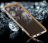 Voor Galaxy J5 (2017) (EU versie) Diamond rand TPU transparante beschermende terug Cover Case (transparant)