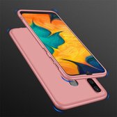 GKK Three Stage Splicing Full Coverage PC Case voor Galaxy A20 / A30 (Rose Gold)