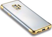 Voor Galaxy S9 Three Sections Electroplating Side TPU beschermende achterkant van de behuizing (goud)