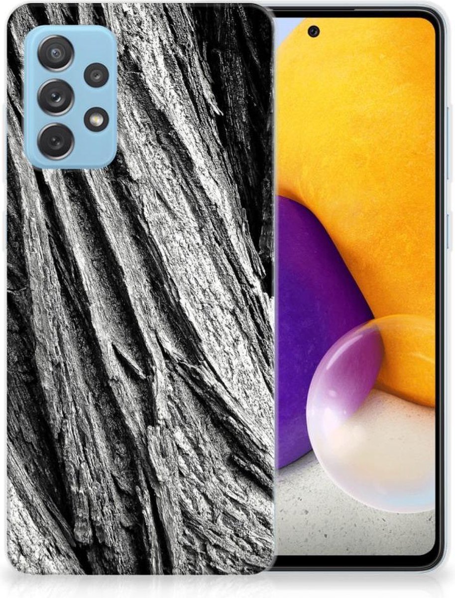 Bumper Hoesje Samsung Galaxy A72 Boomschors Grijs