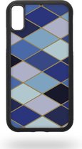 Blue and purple rombs Telefoonhoesje - Apple iPhone XR