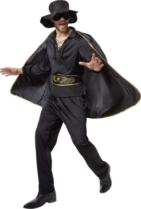 dressforfun - Zorro S - verkleedkleding kostuum halloween verkleden feestkleding carnavalskleding carnaval feestkledij partykleding - 302660