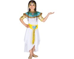 dressforfun - Meisjeskostuum kleine farao 128 (8-10y) - verkleedkleding kostuum halloween verkleden feestkleding carnavalskleding carnaval feestkledij partykleding - 300376