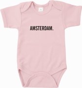 Baby rompertje Amsterdam | Lange mouw 74/80 wit