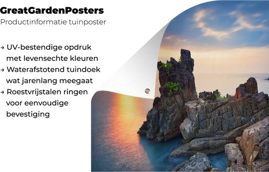 Affiche de jardin Le Cape Chai Chet lors d'un coucher de soleil à Ko Chang 120x80 cm - Toile de jardin / Toile d'extérieur / Peintures d'extérieur (décoration de jardin)