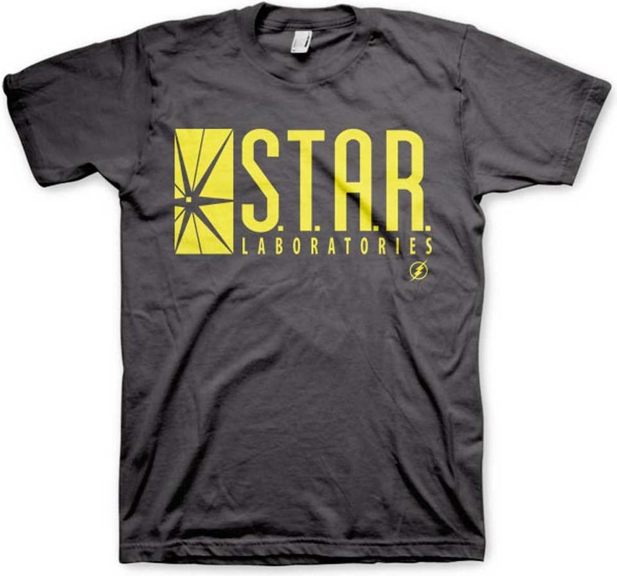 DC Comics The Flash Heren Tshirt -S- Star Laboratories Grijs
