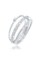 Elli Women's Lady Ring 925 Silver 17 Crystal 56 Zilver 32020198