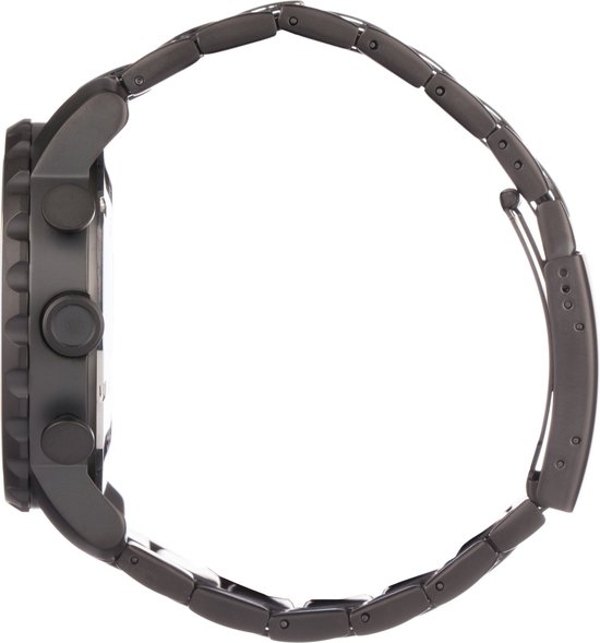 Fossil Nate JR1401 Herenhorloge 50 mm - Zwart