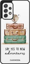 Samsung A72 hoesje - Wanderlust | Samsung Galaxy A72 case | Hardcase backcover zwart