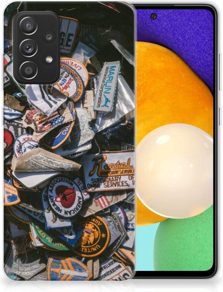 Samsung Galaxy A52 (5G/4G) Siliconen Hoesje met foto Badges