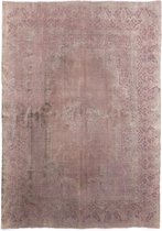 vintage vloerkleed - tapijten woonkamer -Refurbished Kerman 30-60 jaar oud - 400x283