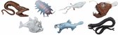 Safari Speelset Deep Sea Creatures Toob Bruin/grijs 7-delig